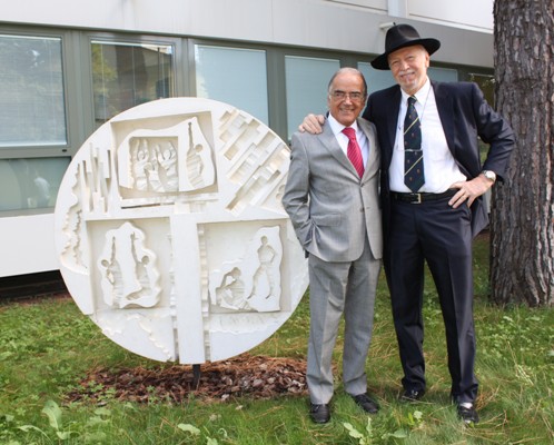Prof. Amadori e l'artista Cinciarini