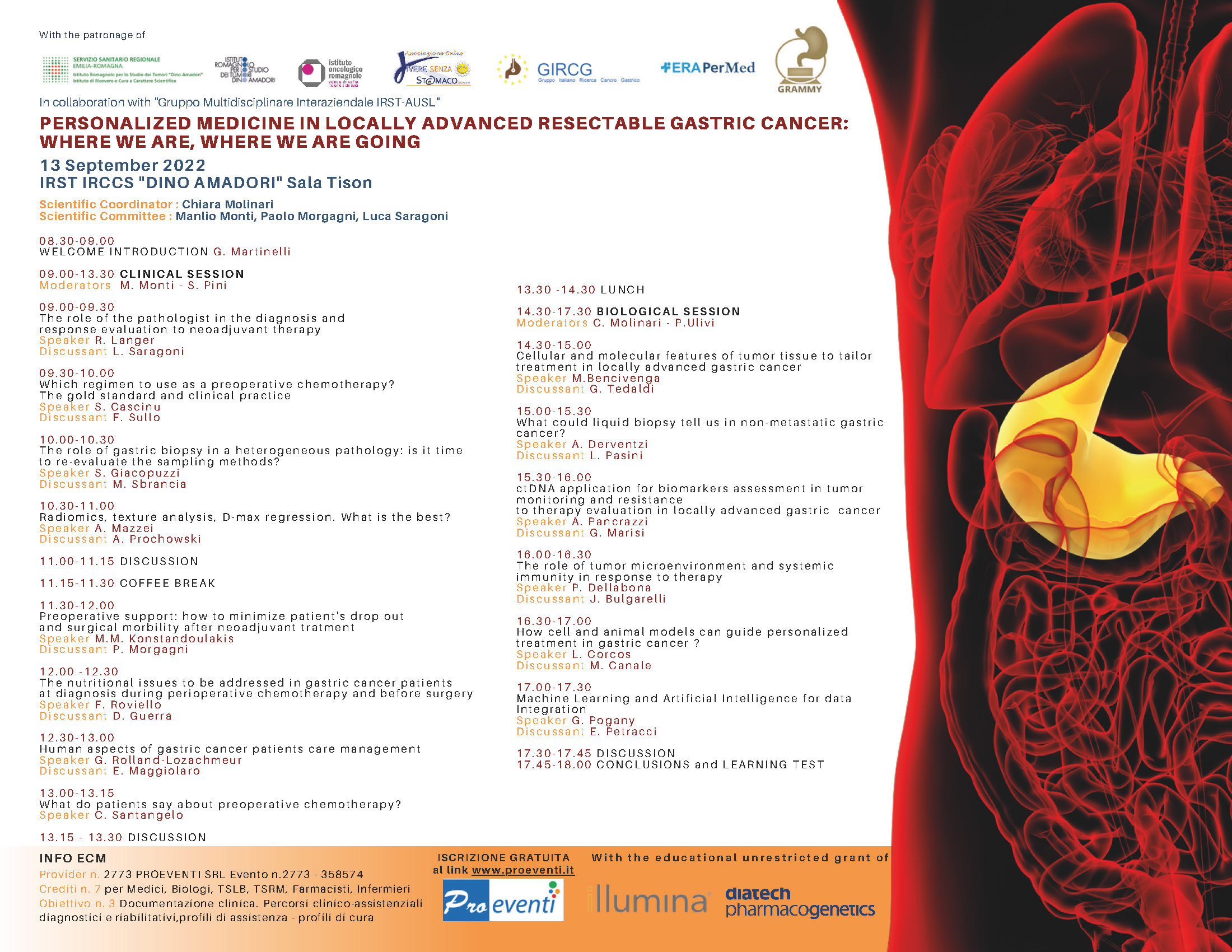 locandina gastric cancer IRST